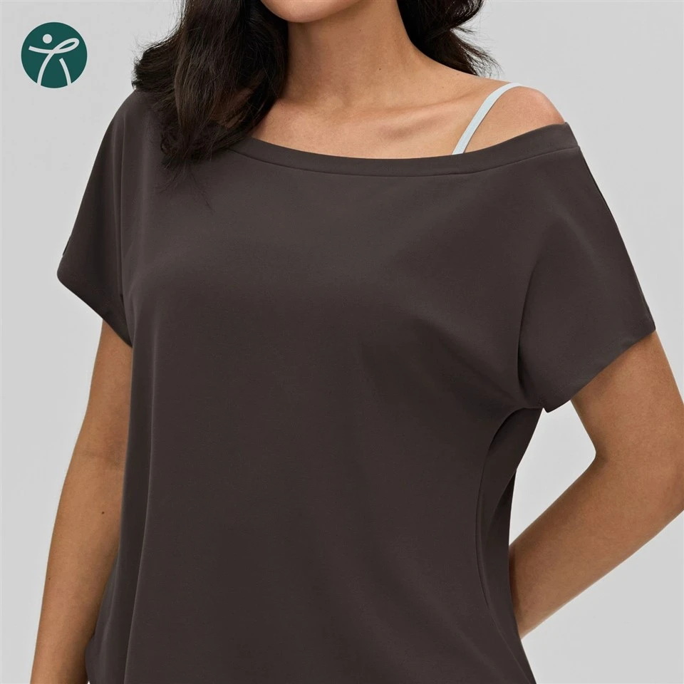 Yoga Top With Asymmetrical Neckline suppliers